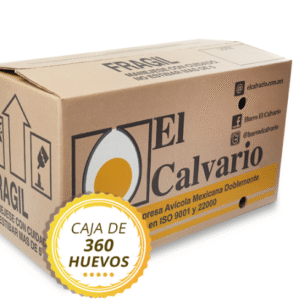 Caja de Huevo marca a calvario
